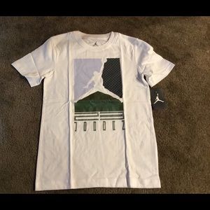 Air Jordan Boy’s “AJ 11” Pearl T-Shirt